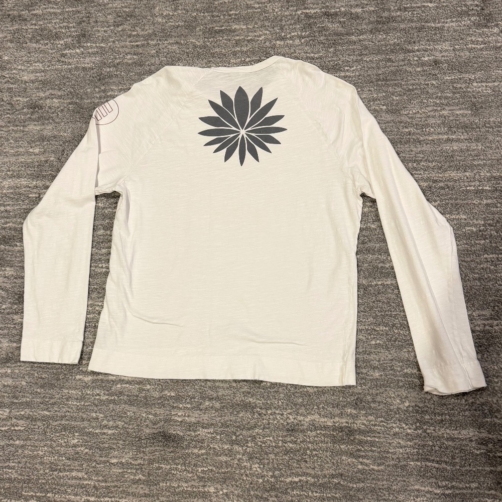 James Perse Tee Long Sleeve White Graphic Size XL (4)